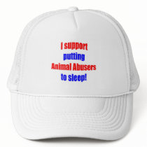 Animal Abusers Put To Sleep Mesh Hats