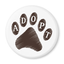 Animal Adoption Fridge Magnet