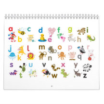 Animal Alphabet Calendar