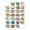 Animal Alphabet Poster (small) posters