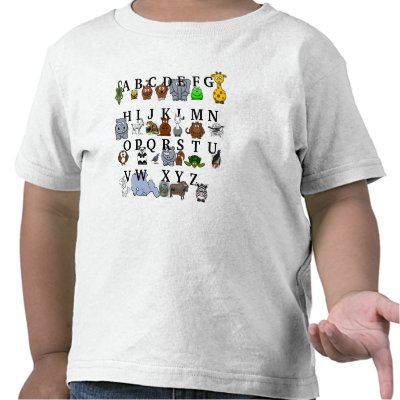 Animal Alphabet Tees by GracefulGibbon