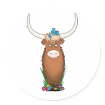 Animal Alphabet Yak Stickers