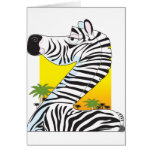 Animal Alphabet Zebra Card