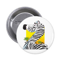 Animal Alphabet Zebra Pins
