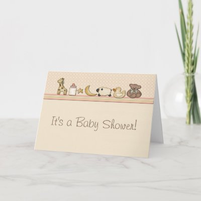 Baby Invitations Free on Animal Border Baby Shower Invitation Greeting Cards From Zazzle Com