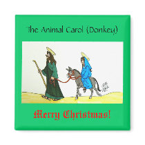 Animal Carol (Donkey) magnets