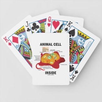 Animal Cell Inside (Biology Eukaryotic Cell) Bicycle Poker Deck