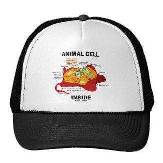 Animal Cell Inside (Eukaryote Cell Biology) Trucker Hat
