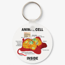 Animal Cell Inside (Eukaryote Cell Biology) keychains by wordsunwords Animal Cell Inside (Eukaryote Cell Biology) keychains
