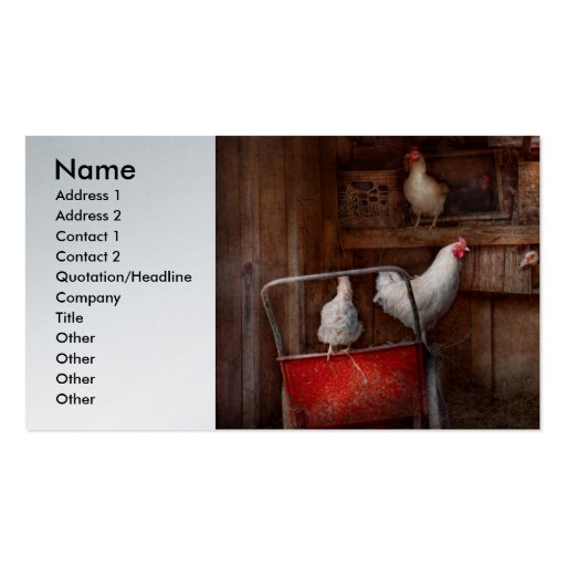 Animal - Chicken - The duck is a spy Business Card Templates