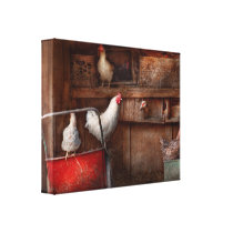 Animal - Chicken - The duck is a spy canvas prints
