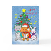 Animal Chorus Happy Holidays Gift Products Cards