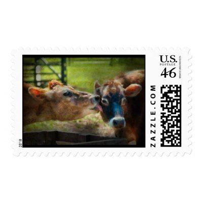 Animal - Cow - Let mommy clean that Stamps by suburbanscenes