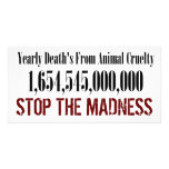 Animal Cruelty Statistics Card Photo Cards
