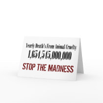 Animal Cruelty Statistics Greeting Card