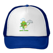 Animal divertido anfibio del dibujo animado del co gorras