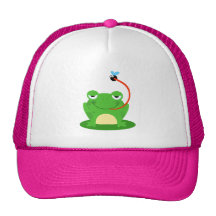 Animal divertido anfibio del dibujo animado del in gorra