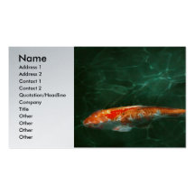 Animal - Fish - Koi - Another fish story Business Card Template