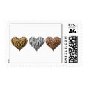 animal fur hearts postage by EverAfter animal fur hearts postage