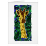 Animal - Giraffe (with backdrop) Cards