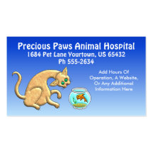 Animal Hospital Business Cards