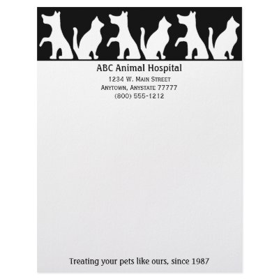 Animal Hospital Letterhead by malibuitalian