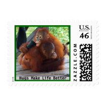 Animal Hugs Are Important postage