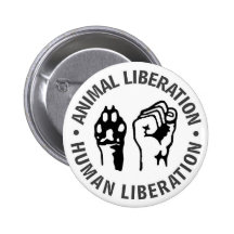 Animal & Human Liberation Button