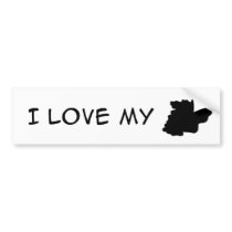 Animal - I love my Irreconizable Blob Bumper Sticker