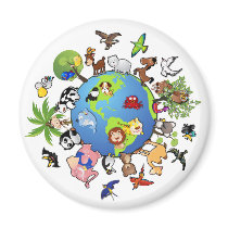 Animal Kingdom Refrigerator Magnets