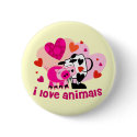 Animal Love buttons