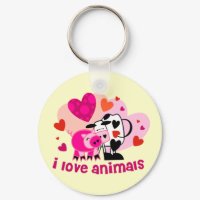 Animal Love keychain