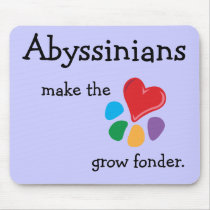 Animal Lover_Abyssinians make the heart mousepads