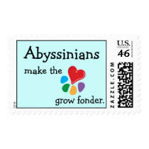 Animal Lover_Abyssinians make the heart postage stamps