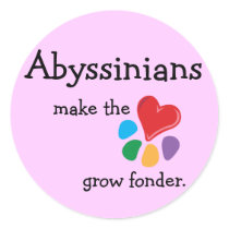 Animal Lover_Abyssinians make the heart stickers