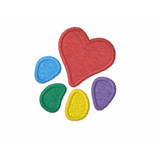 Animal Lover_Heart on Sleeve_Heart-Paw embroidered embroideredshirt