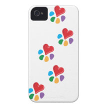 Animal Lover_Heart-Paw_footprints Case-Mate iPhone 4 Case