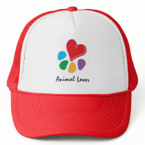 Animal Lover_Heart-Paw hats by Artful_Animalz Animal Lover_Heart-Paw hats