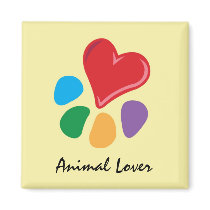 Animal Lover_Heart-Paw magnets