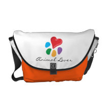 Animal Lover_Heart-Paw messenger bags