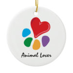Animal Lover_Heart-Paw necklace ornament