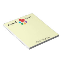 Animal Lover_Heart-Paw pattern notepads