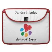 Animal Lover_Heart-Paw personalized macbook sleeves
