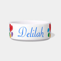 Animal Lover_Heart-Paw personalized pet bowls