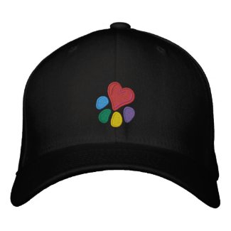 Animal Lover_Heart-Paw (w/ highlights) embroideredhat