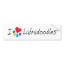 Animal Lover_I Heart Labradoodles Bumper Stickers