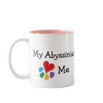 Animal Lover_I Heart My Abyssinian mugs