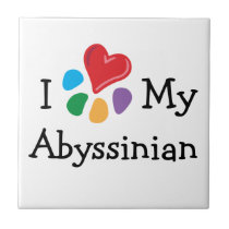 Animal Lover_I Heart My Abyssinian tiles