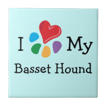 Animal Lover_I Heart My Basset Hound tiles