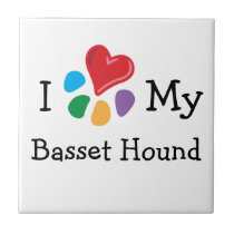 Animal Lover_I Heart My Basset Hound tiles